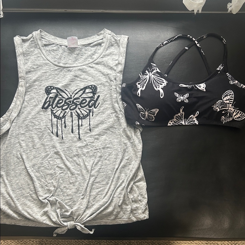 No Boundaries 2 Piece Tank Top Size L 11-13 (Junior)